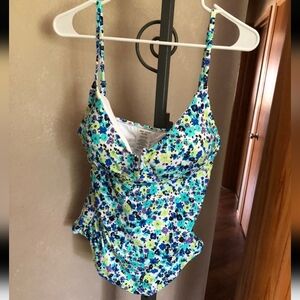 ANNE COLE FLORAL TANKINI NWT